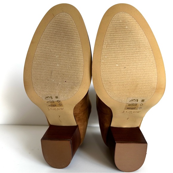 🍂J. Crew Factory Like New Women’s Microsuede Rory Boots. Size 7. Color: Walnut - Picture 7 of 13